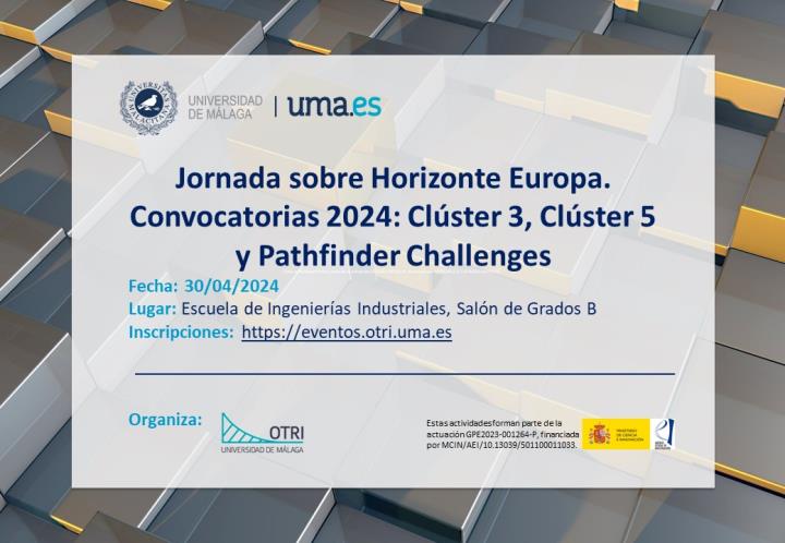 Horizonte Europa. Convocatorias 2024: Clúster 3, Clúster 5 y Pathfinder Challenges