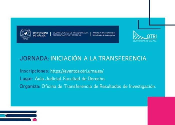Jornada: Iniciaci&oacute;n a la Transferencia